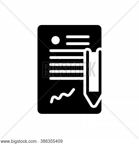 Black Solid Icon For Contract Long-term-contract Agreement Appendage Legal Bond Appendage Guarantee 