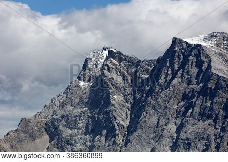 Zugspitze Mountain From Lermoos. Tyrol. Austria. Europe