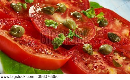 Insalata All'eolian, Aeolian Summer Salad, Sicilian Cuisine, Traditional Assorted Italy Dishes, Top 