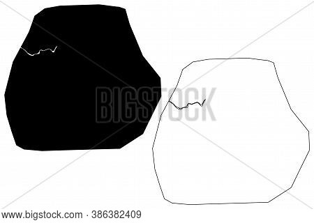 Oujda City (kingdom Of Morocco, Oriental Region) Map Vector Illustration, Scribble Sketch City Of Ou