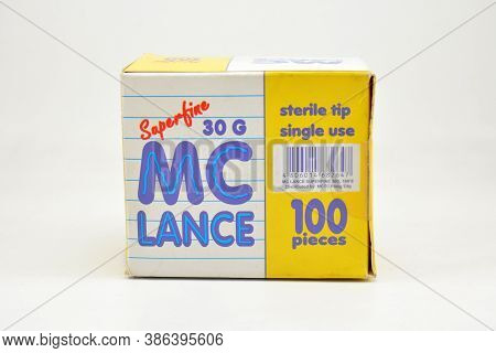 Manila, Ph - Sept 10 - Mc Lance Superfine Lancet Needle Box On September 10, 2020 In Manila, Philipp
