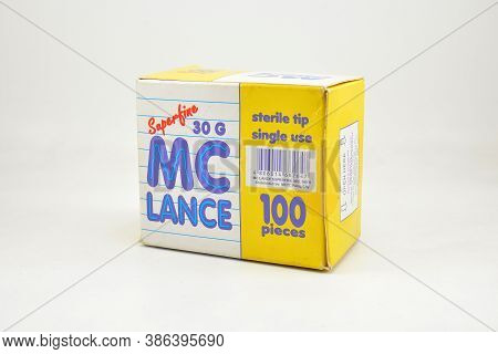 Manila, Ph - Sept 10 - Mc Lance Superfine Lancet Needle Box On September 10, 2020 In Manila, Philipp