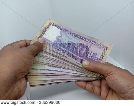 Bangladeshi Bank Note On White Background