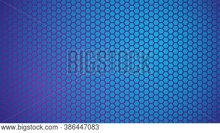 Hexagonal Gradient  Background In Red Blue Colors