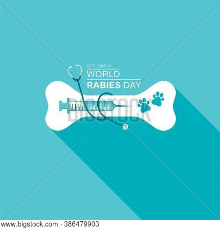 Vector Illustration Of World Rabies Day Concept Observed On September 28th