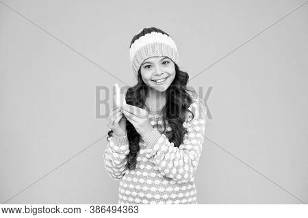 Kid With Nasal Drops. Say No To Allergy. Girl Use Effective Medicines. Home Treatment And Self-medic