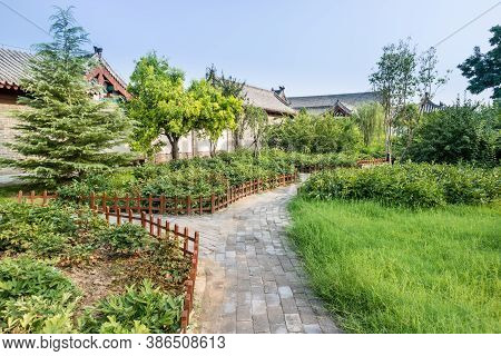 Traditional Hejian Lvrou Huguo Temple From China