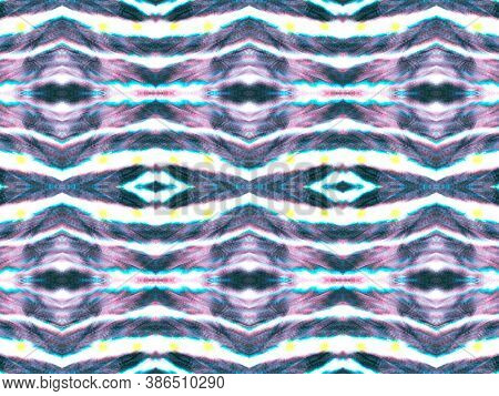 African Pattern. Abstract Fashion Ethnic Wallpaper. Aquarelle Repeated Kaftan Design. Yellow And Blu