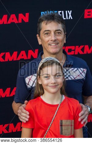 Scott Baio and daughter Bailey attend the premiere of 