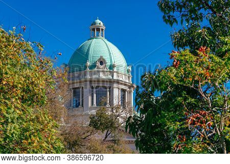 Dome Of The National Assembly Of Serbia In Belgrade