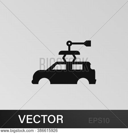 Car Dump Illustration Icon On Gray Background