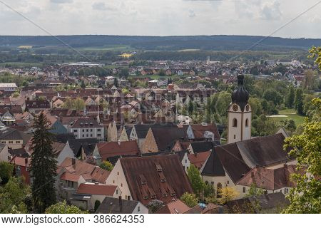 The Little Village Schwandorf In Bavaria, Foto Taken From The Schwammerling