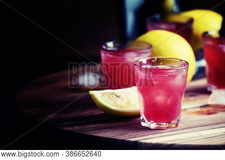 Watermelon, Lemon Drink, Black Background, Selective Focus