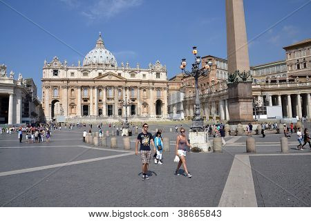 St. Peter der Platz im Vatikan