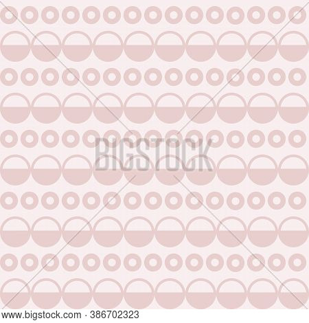 Graphic Baby Pink Vector Dotted Seamless Pattern
