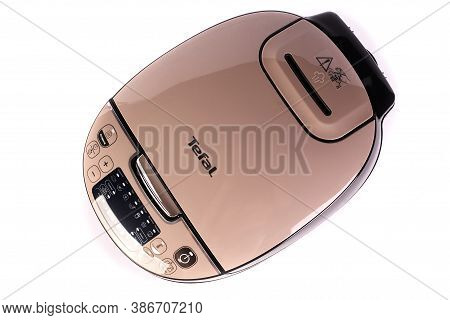 Zaporizhzhya, Ukraine - 07 September 2020: Tefal Multicooker Isolated On White Background.