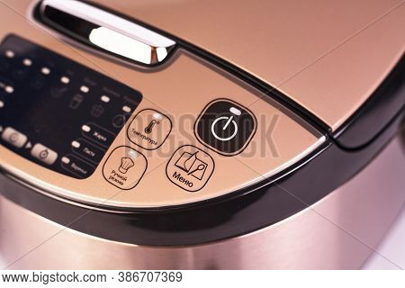 Zaporizhzhya, Ukraine - 07 September 2020: Tefal Multicooker Isolated On White Background.