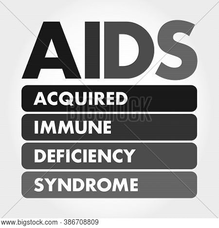 Aids - Acquired Immune Deficiency Syndrome Acronym, Health Concept Background