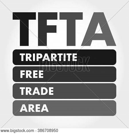 Tfta - Tripartite Free Trade Area Acronym, Business Concept Background