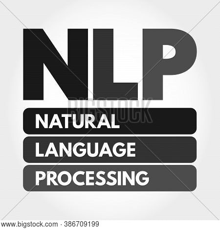 Nlp - Natural Language Processing Acronym, Concept Background