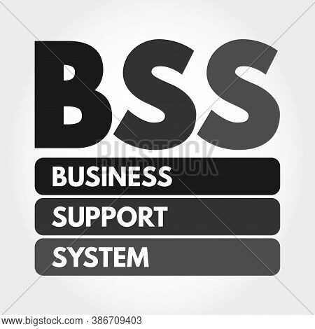 Bss - Business Support System Acronym, Business Concept Background
