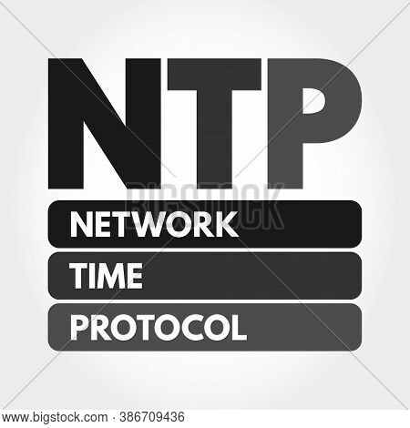 Ntp - Network Time Protocol Acronym, Technology Concept Background