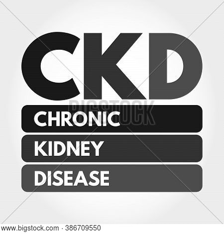 Ckd - Chronic Kidney Disease Acronym, Medical Concept Background