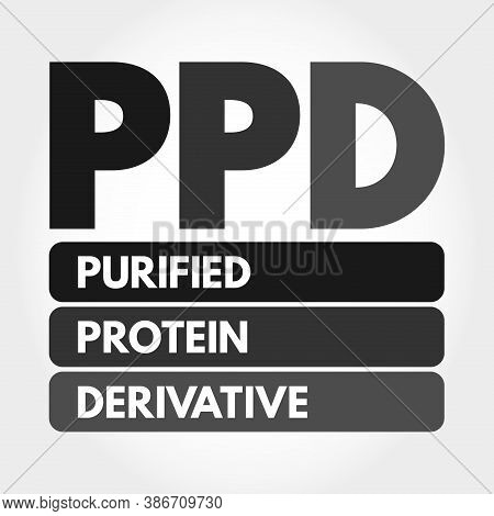 Ppd - Purified Protein Derivative Acronym, Medical Concept Background