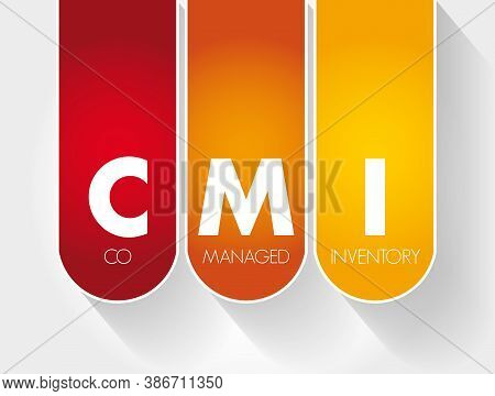 Cmi - Co Managed Inventory Acronym, Business Concept Background