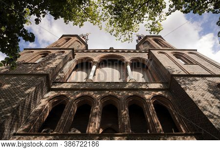 Frontside Of The Church From The Saint Michael Monastery In The Dutch Village Steyl Close To The Cit