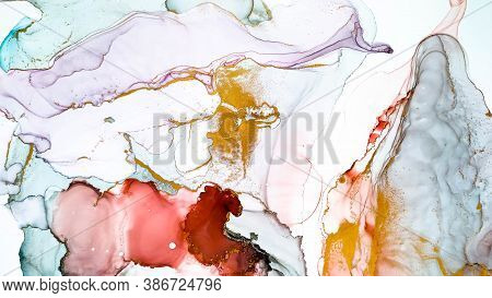 Decorative Invitation. Alcohol Ink Banner. Fluid Backdrop. Modern Decorative Invitation. Creativity 