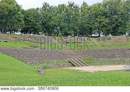Remains Of The Roman Theatre In Autun, France