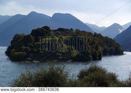 Comacina Island, Como Lake , Italy. High Quality Photo