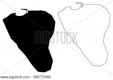 Bosaso City (federal Republic Of Somalia, Bari Region) Map Vector Illustration, Scribble Sketch City