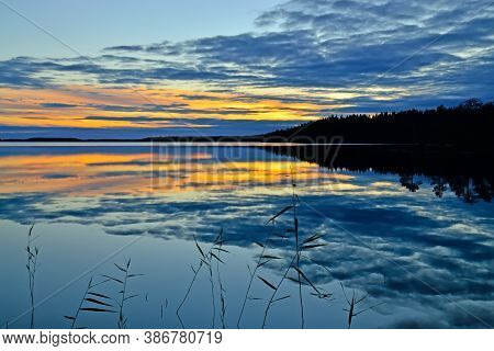 Picturesque Northern Landscape On Lake Keret, Northern Karelia, Russia