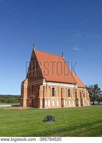 View Of The Old Church Of St. John The Baptist In Zapyskis, Kaunas District, Lithuania
