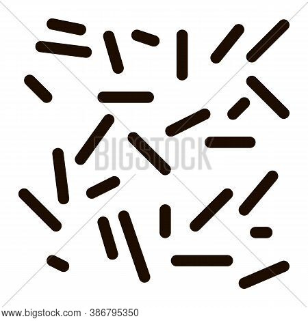 Unhealthy Bacillus Bacteria Vector Icon. Disease Organism Bacteria Pictogram. Chemical Microbe Type 
