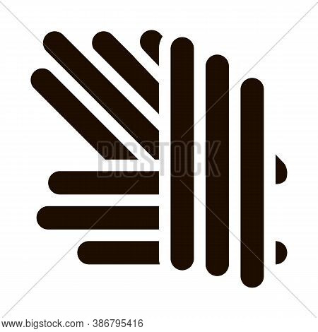 Allegry Organism Pathogen Sticks Vector Sign Icon . Epidemic Pathogen Bacteria Pictogram. Chemical M