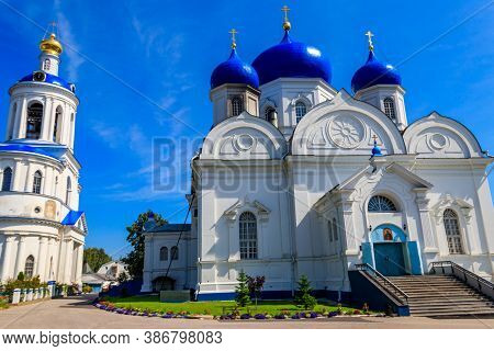 Bell Tower And Cathedral Of The Bogolyubovo Icon Of Our Lady In Bogolyubovo Convent In Vladimir Obla