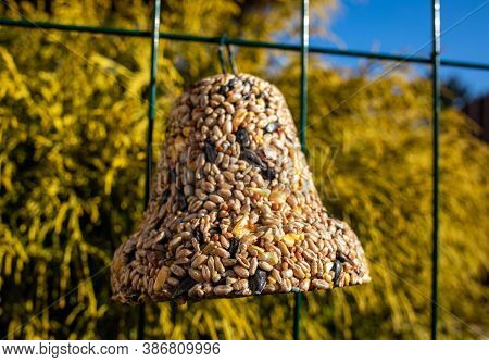 Bell From Various Grains, A Delicacy For All The Birds In The Garden