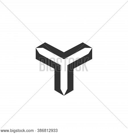 Y Letter Lettermark Logo Monogram - Typeface Type Emblem Character Trademark