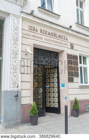 Katowice, Poland - June 15, 2020: Chamber Of Crafts For Small And Medium-sized Enterprises (polish: 