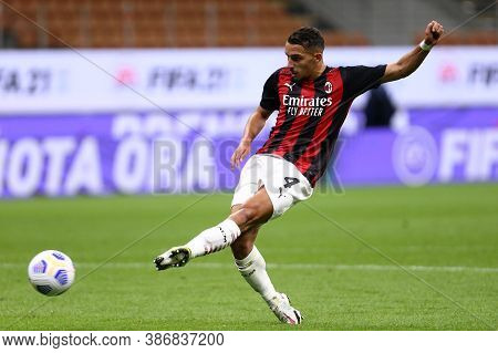 Milano, Italy. 24th September 2020. Uefa Europa League. Ismael Bennacer  Of Ac Milan   During The Ue