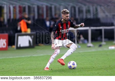 Milano, Italy. 24th September 2020. Uefa Europa League. Samu Castillejo  Of Ac Milan   During The Ue