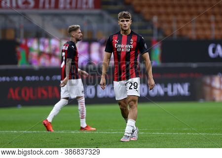 Milano, Italy. 24th September 2020. Uefa Europa League. Lorenzo Colombo Of Ac Milan   During The Uef