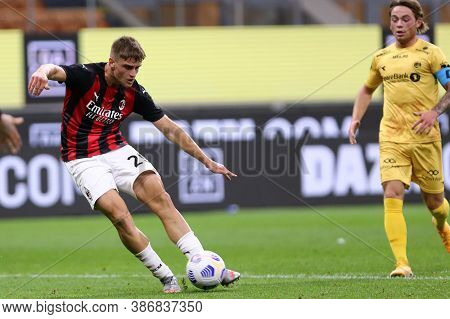 Milano, Italy. 24th September 2020. Uefa Europa League. Lorenzo Colombo Of Ac Milan   During The Uef