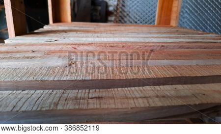 Uncompleted Wooden Furniture In Workshop With Selective Focus