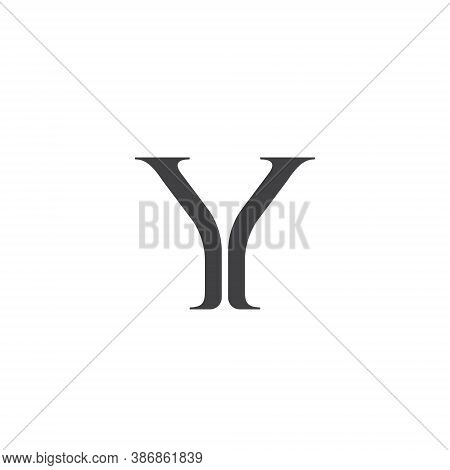 Y Letter Lettermark Logo Monogram - Typeface Type Emblem Character Trademark