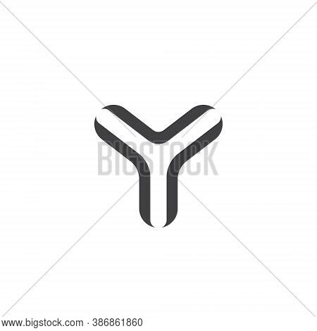 Y Letter Lettermark Logo Monogram - Typeface Type Emblem Character Trademark