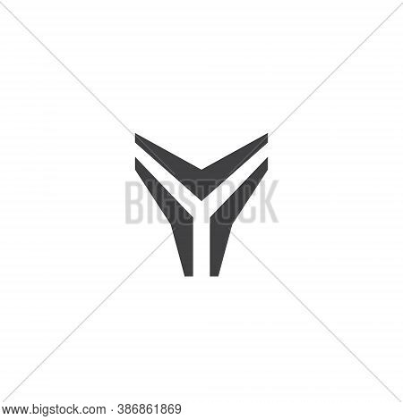 Y Letter Lettermark Logo Monogram - Typeface Type Emblem Character Trademark